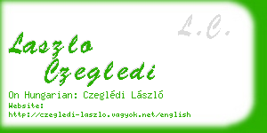 laszlo czegledi business card